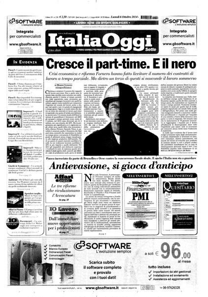 Italia oggi : quotidiano di economia finanza e politica